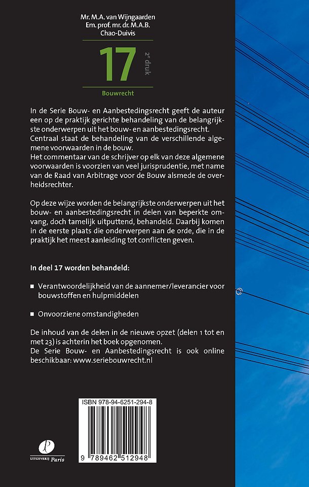 Bouw- en aanbestedingsrecht - deel 17
