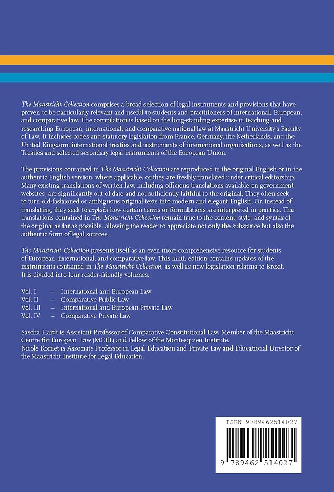 The Maastricht Collection (9th edition) Volume III