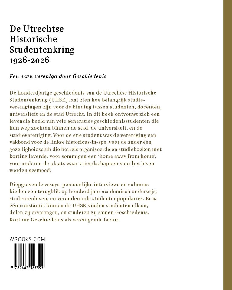 De Utrechtse Historische Studentenkring 1926 - 2026