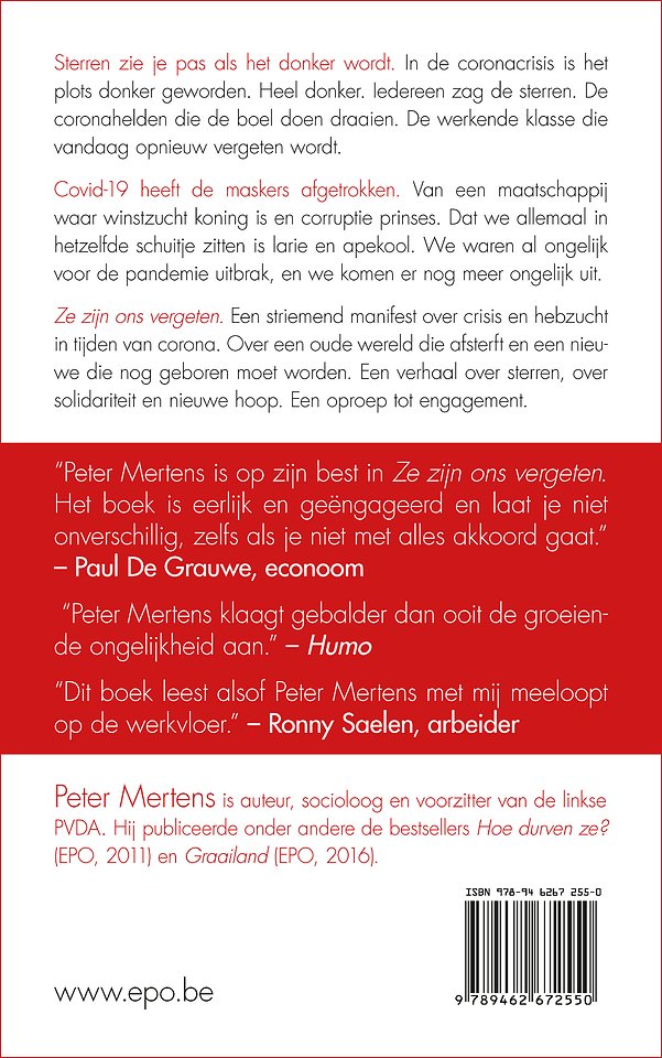 Ze zijn ons vergeten