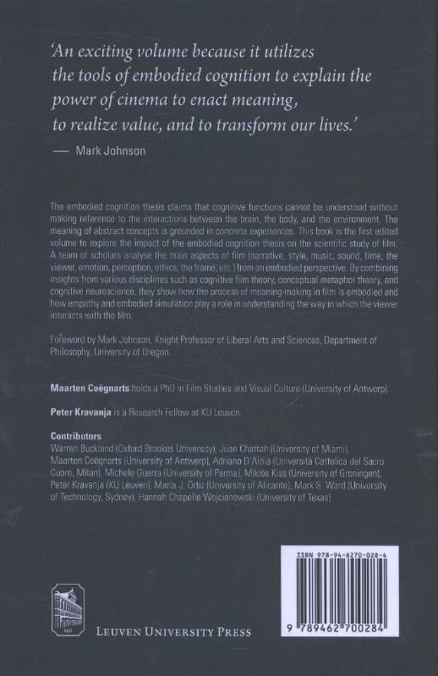 Embodied cognition and cinema