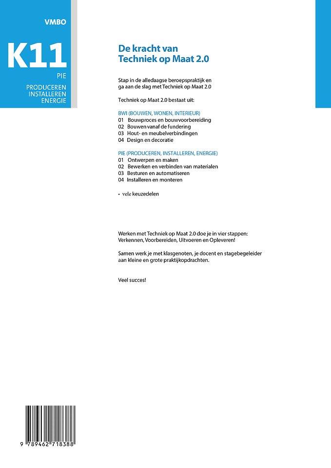 PIE Keuzevak 11 Zinken dakbedekking