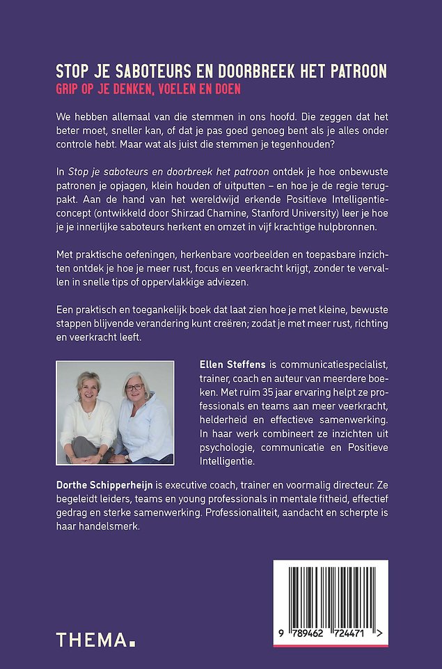 Stop je saboteurs en doorbreek het patroon