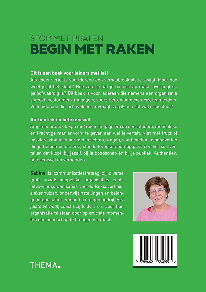 Stop met praten, begin met raken