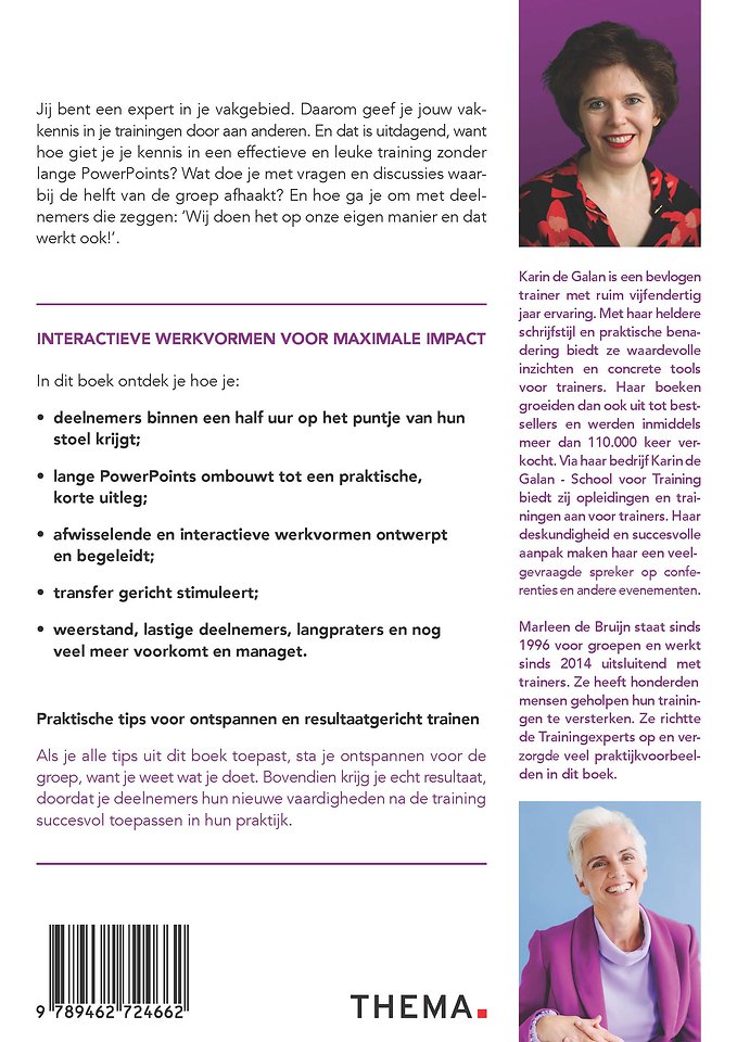 Trainen voor experts