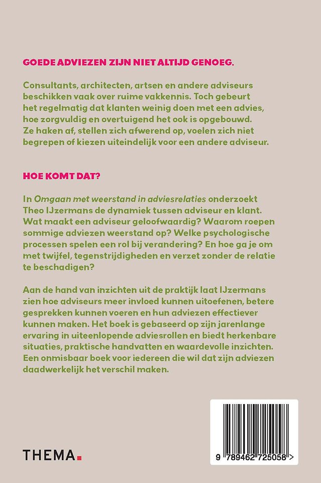Omgaan met weerstand in adviesrelaties