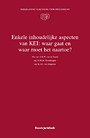 Enkele inhoudelijke aspecten van KEI: waar gaat en waar moet het naartoe?