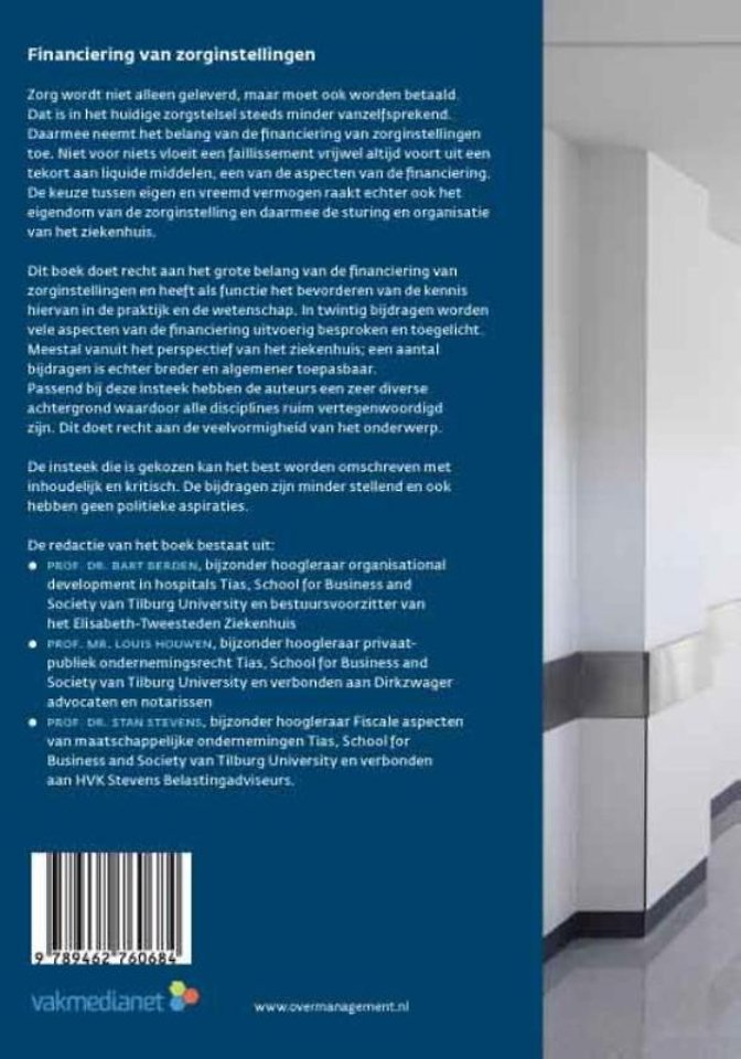 Financiering van zorginstellingen