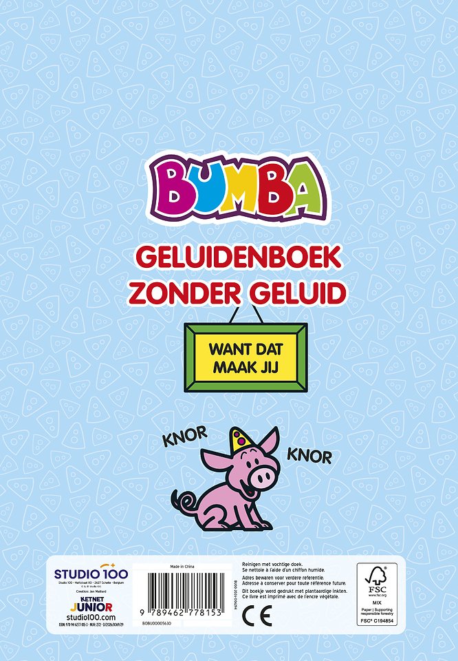 Bumba: Kartonboek A4 - Geluidenboek zonder geluid