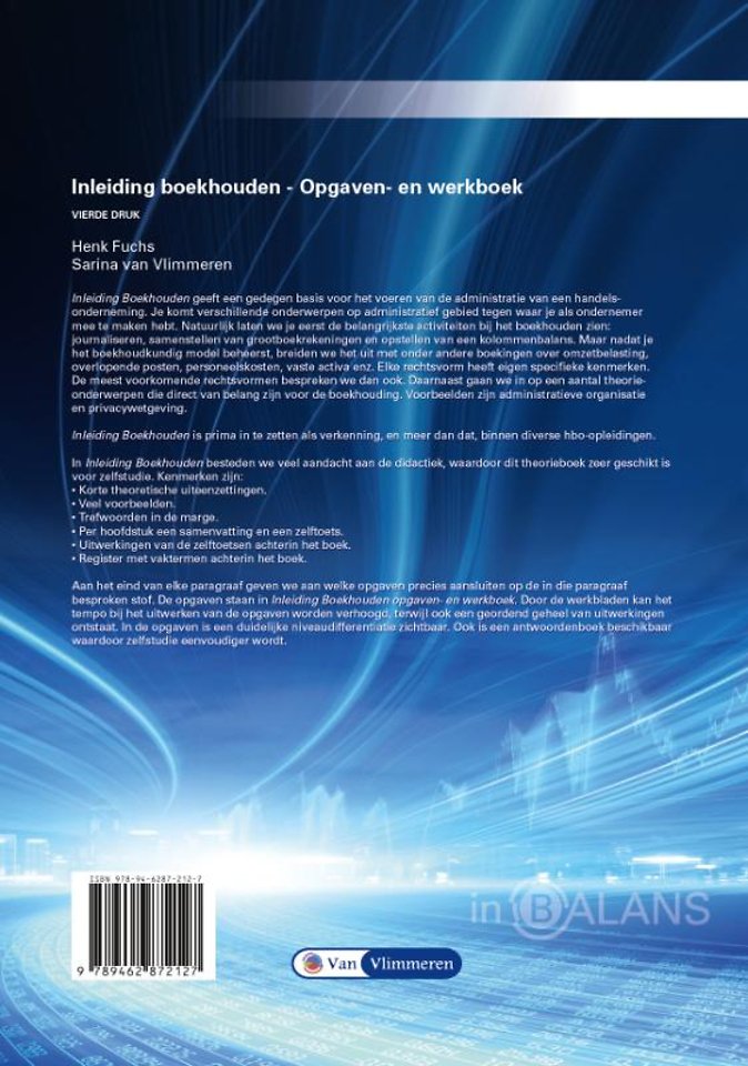 Inleiding boekhouden hbo opgaven- en werkboek