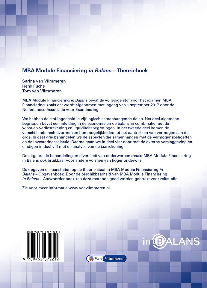 MBA Module Financiering: Theorieboek