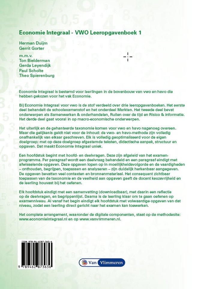 Economie Integraal vwo leeropgavenboek 1