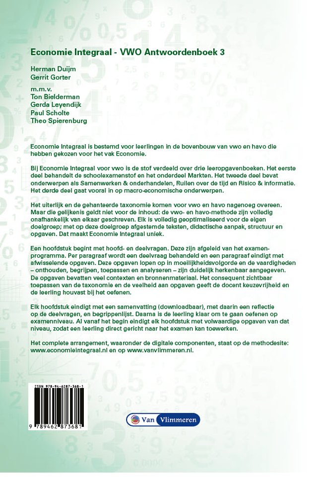 Economie Integraal VWO Antwoordenboek 3