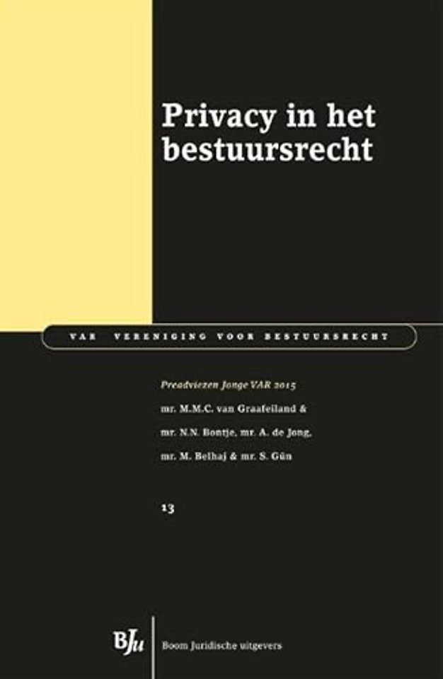 Privacy in het bestuursrecht