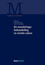 De mondelinge behandeling in civiele zaken