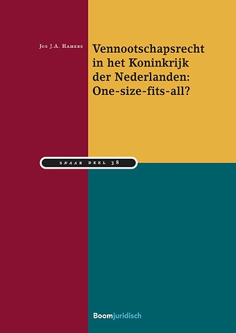 Vennootschapsrecht in het Koninkrijk der Nederlanden: One-size-fits-all?
