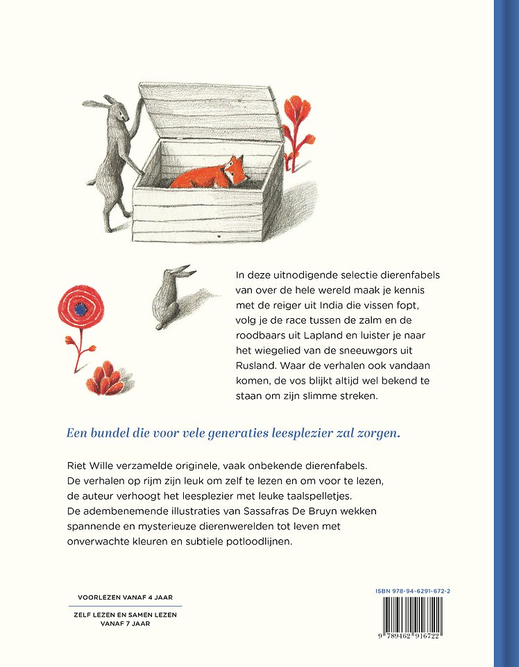 Als een vossenstaart op een landkaart