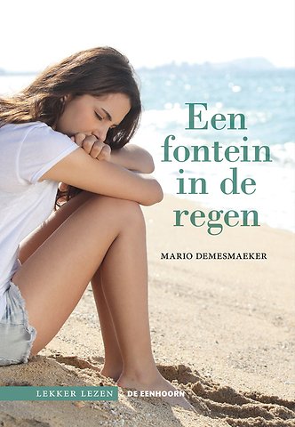 Een fontein in de regen