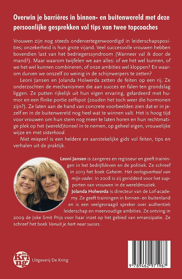 Niet miepen!