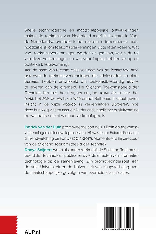 Met de kennis van morgen