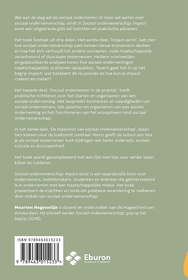 Sociaal ondernemerschap: impact eerst