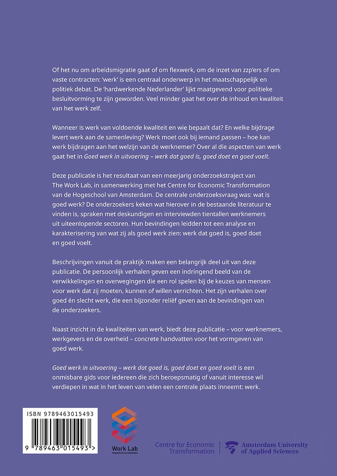 Goed werk in uitvoering