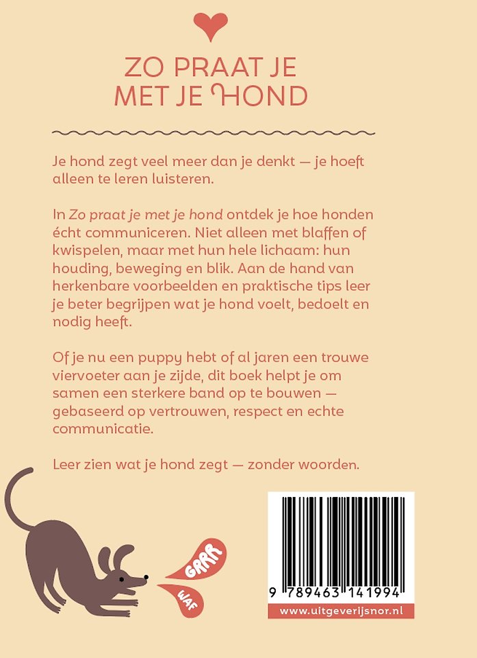 Zo praat je met je hond