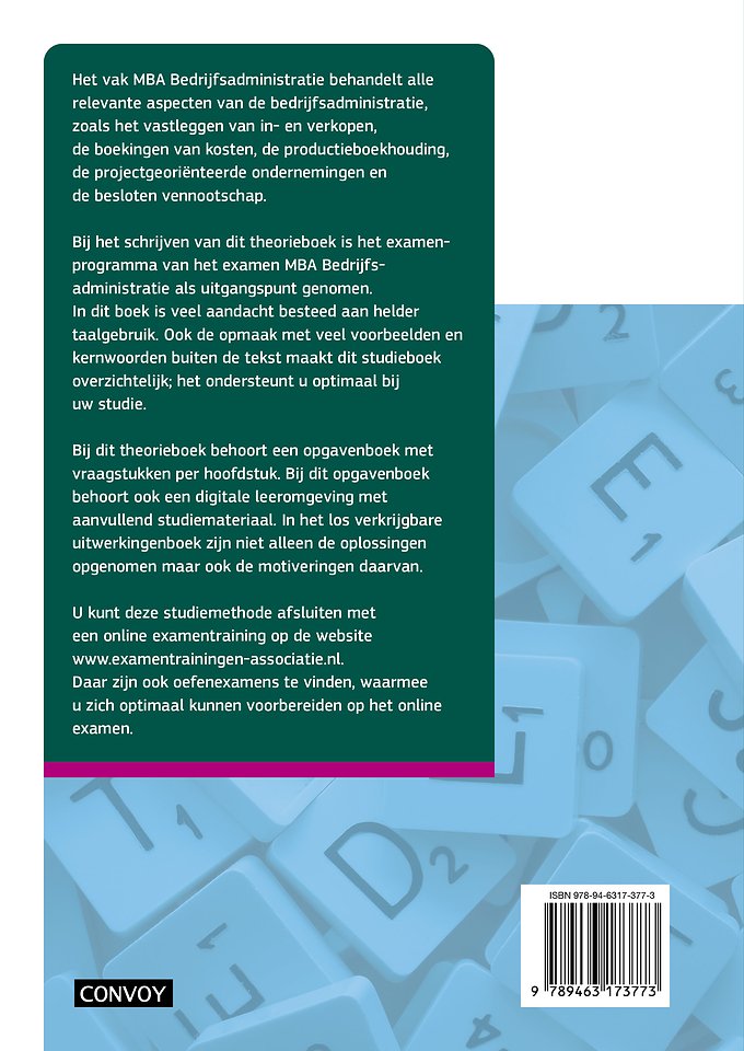Mba bedrijfsadministratie met resultaat theorieboek
