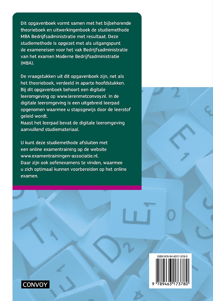 MBA bedrijfsadministratie met resultaat opgavenboek