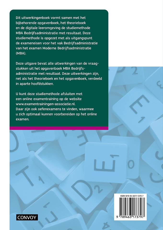 MBA Bedrijfsadministratie met resultaat - Uitwerkingenboek