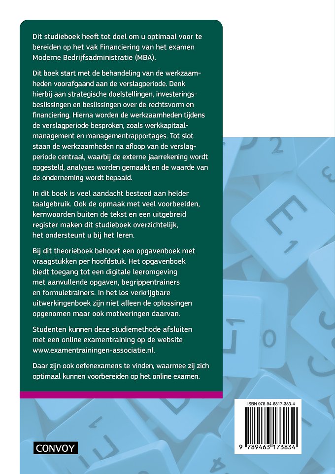 MBA Financiering met resultaat Theorieboek