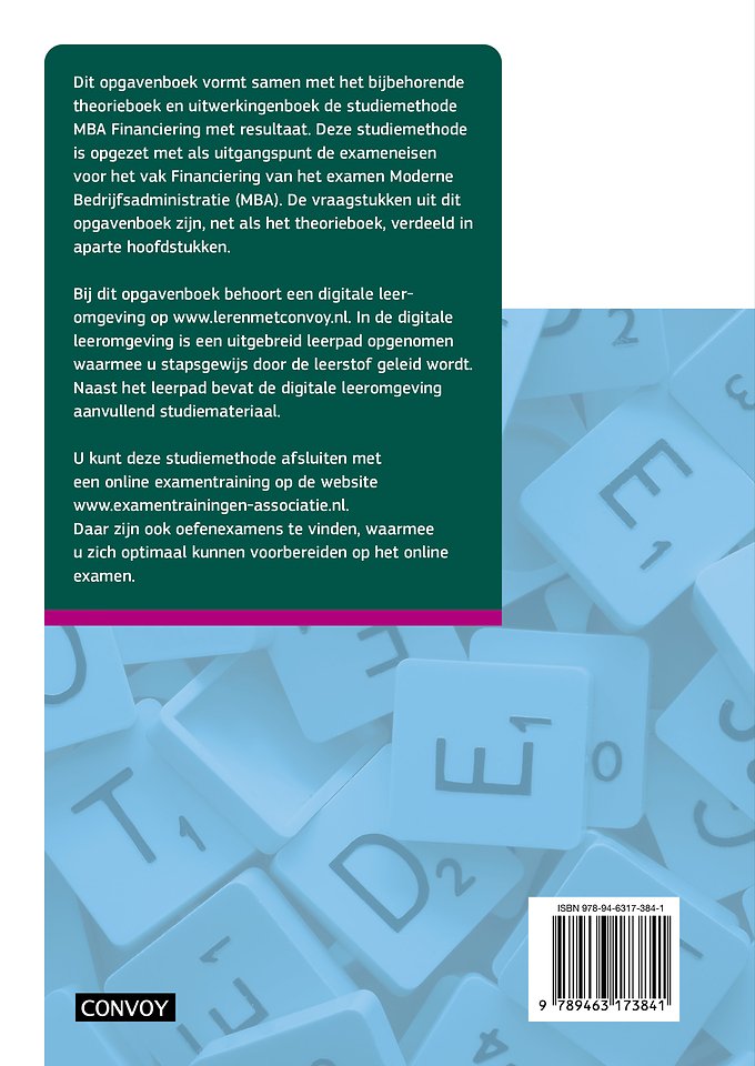 MBA Financiering met resultaat: Opgavenboek