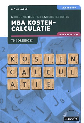 MBA Kostencalculatie Theorieboek