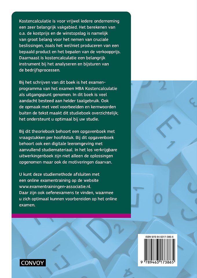 MBA Kostencalculatie Theorieboek
