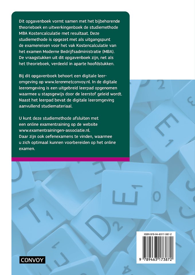 MBA Kostencalculatie Opgavenboek