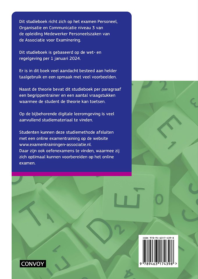 MPZ Personeel Organisatie Communicatie Theorie-/opgavenboek 2024/2025