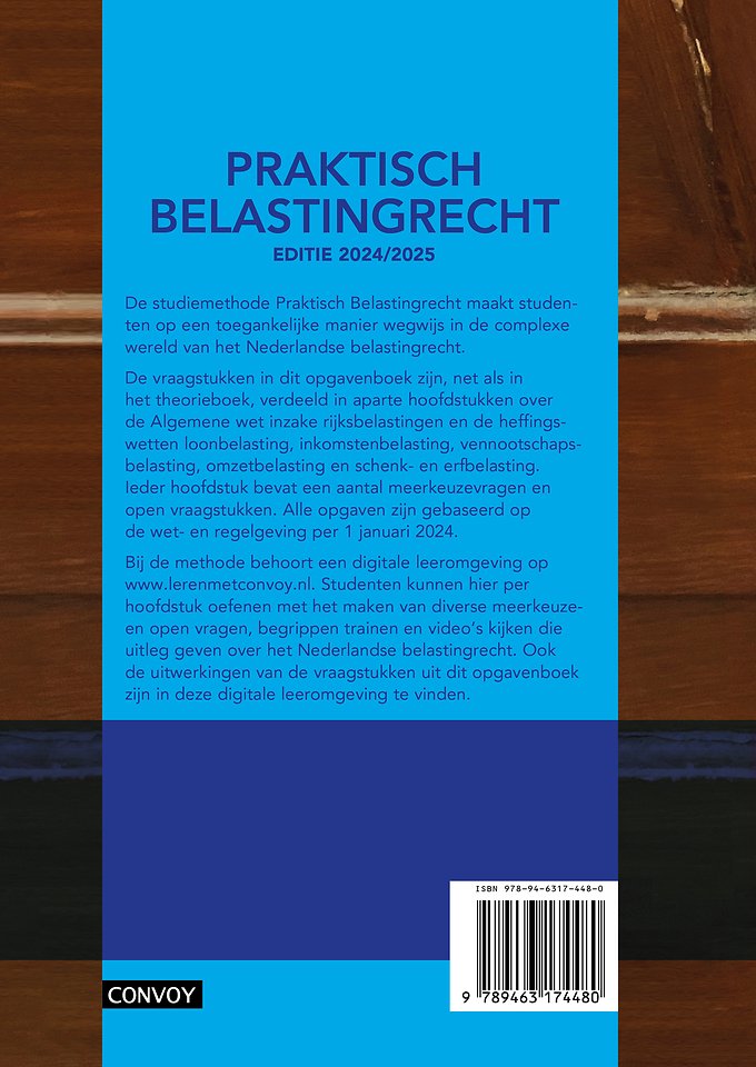 Praktisch Belastingrecht 2024/2025 Opgavenboek