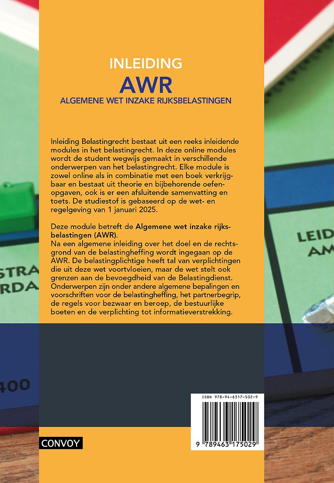 Inleiding Algemene Wet inzake Rijksbelastingen (AWR) - editie 2025/2026