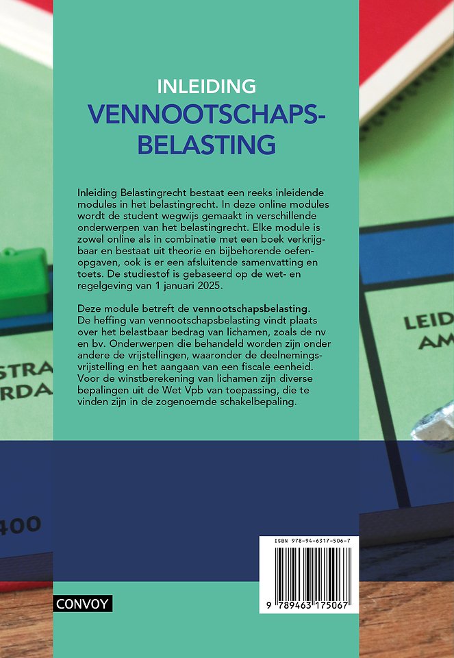 Inleiding Vennootschapsbelasting - editie 2025/2026