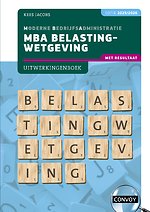 MBA Belastingwetgeving 2025/2026 Uitwerkingenboek