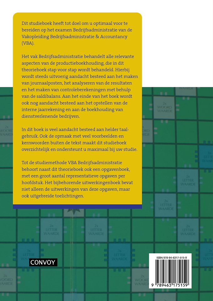VBA Bedrijfsadministratie met resultaat - Theorieboek