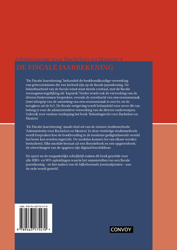 ABM 4 De Fiscale Jaarrekening Theorieboek 4e druk