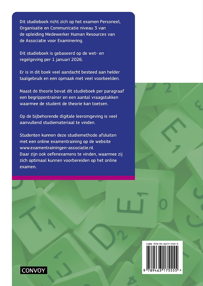 MHR Personeel Organisatie Communicatie 2026/2027 Theorie-/opgavenboek