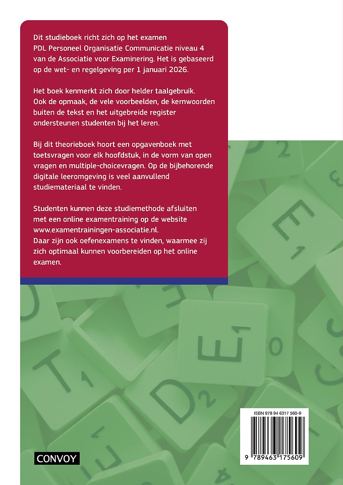 PDL Personeel Organisatie Communicatie 2026/2027 Theorieboek