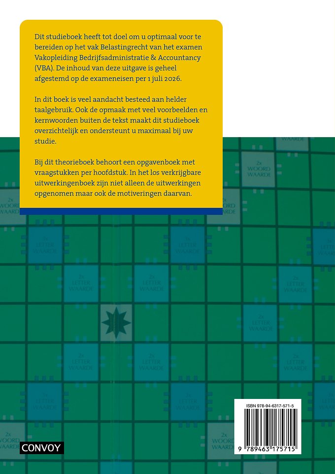 VBA Belastingrecht 2025/2026 Theorieboek