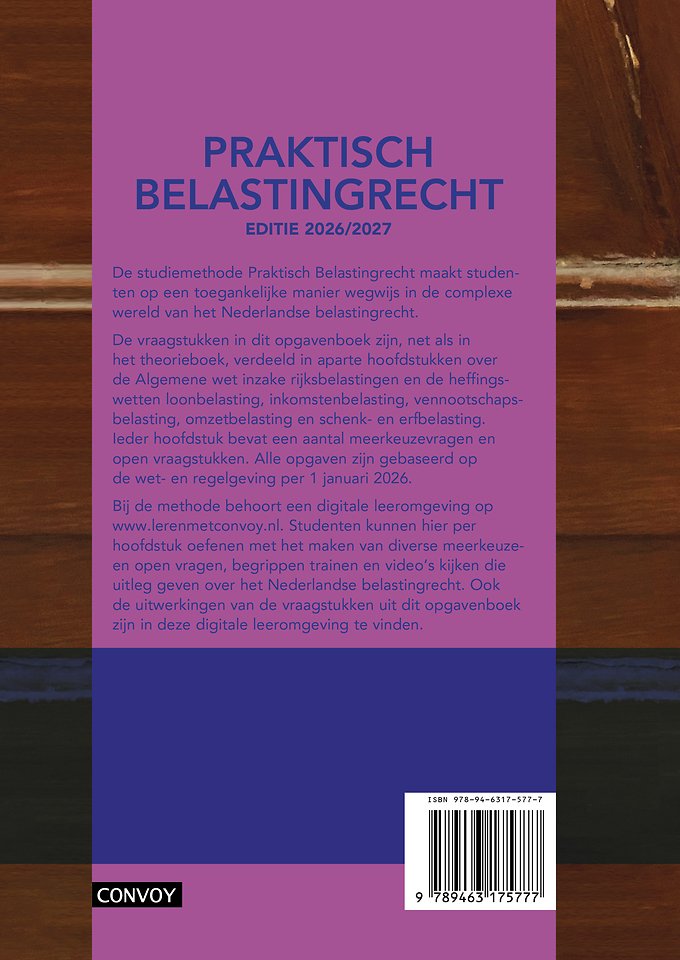 Praktisch Belastingrecht 2025-2026 Opgavenboek