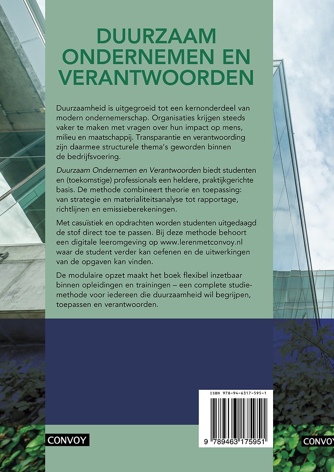 Duurzaam ondernemen en verantwoorden