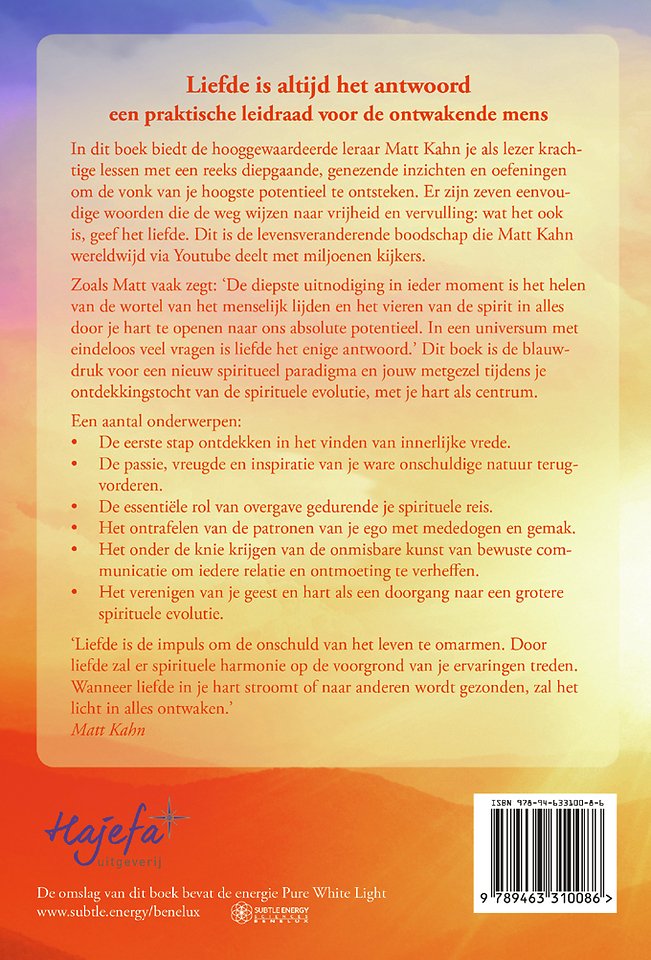 Liefde is altijd het antwoord