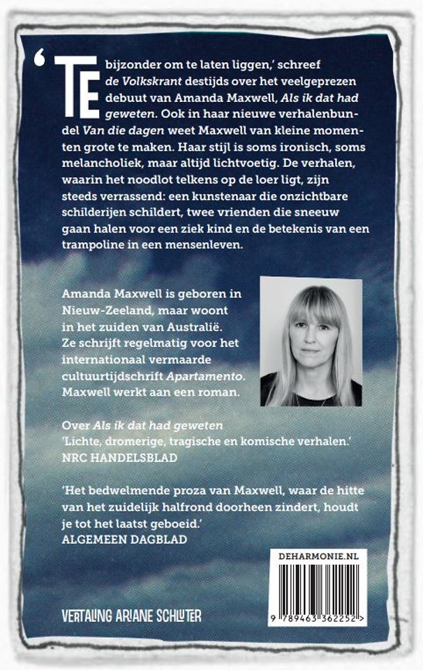 Van die dagen