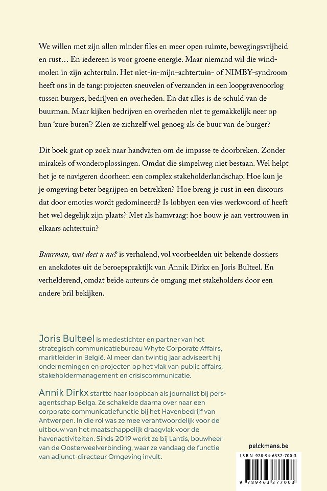 Buurman, wat doet u nu?